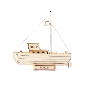 Amazon.co.jp: For: 家の装飾 木製船モデルキットヨット漁船建物